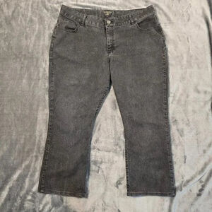 Riders by Lee Jeans Womens 20W Gray Bootcut Plus Size Stretch Denim Y2K